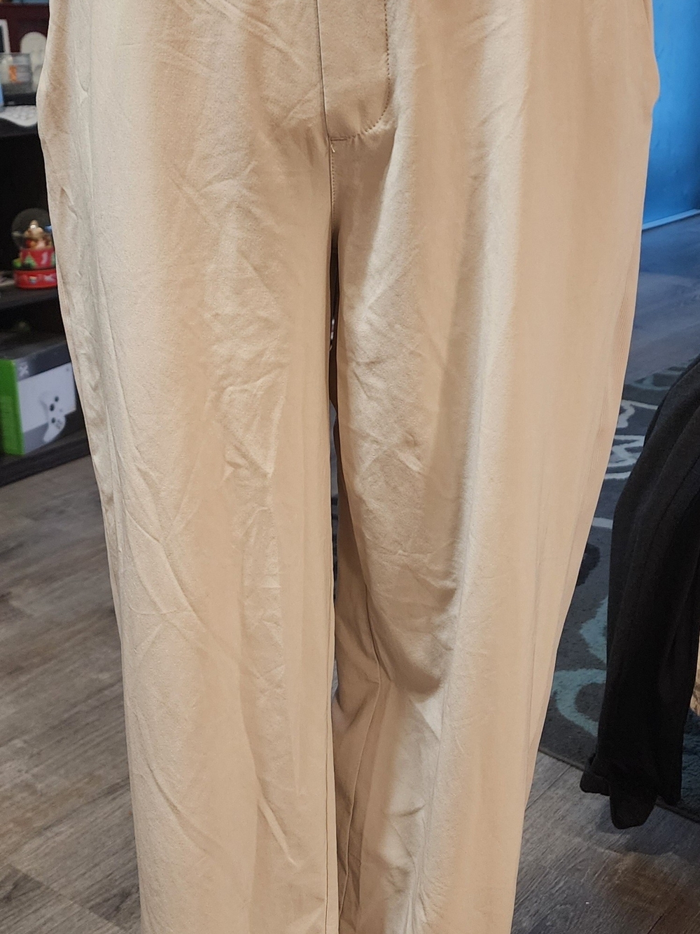 Athleta Light Beige Wide-Leg Pants Sz Lrg
